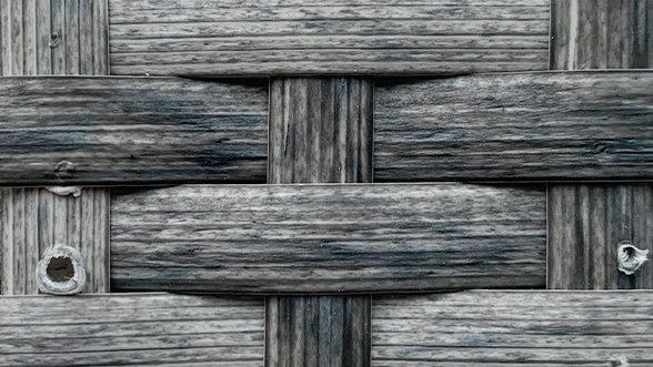 polyrattan gris mélangé
