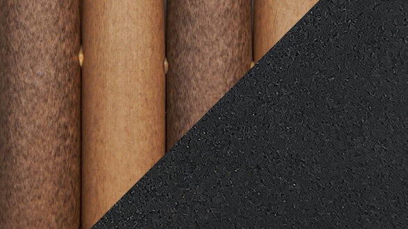 Auminium anthracite / Résine tressée naturelle (fibre ronde)