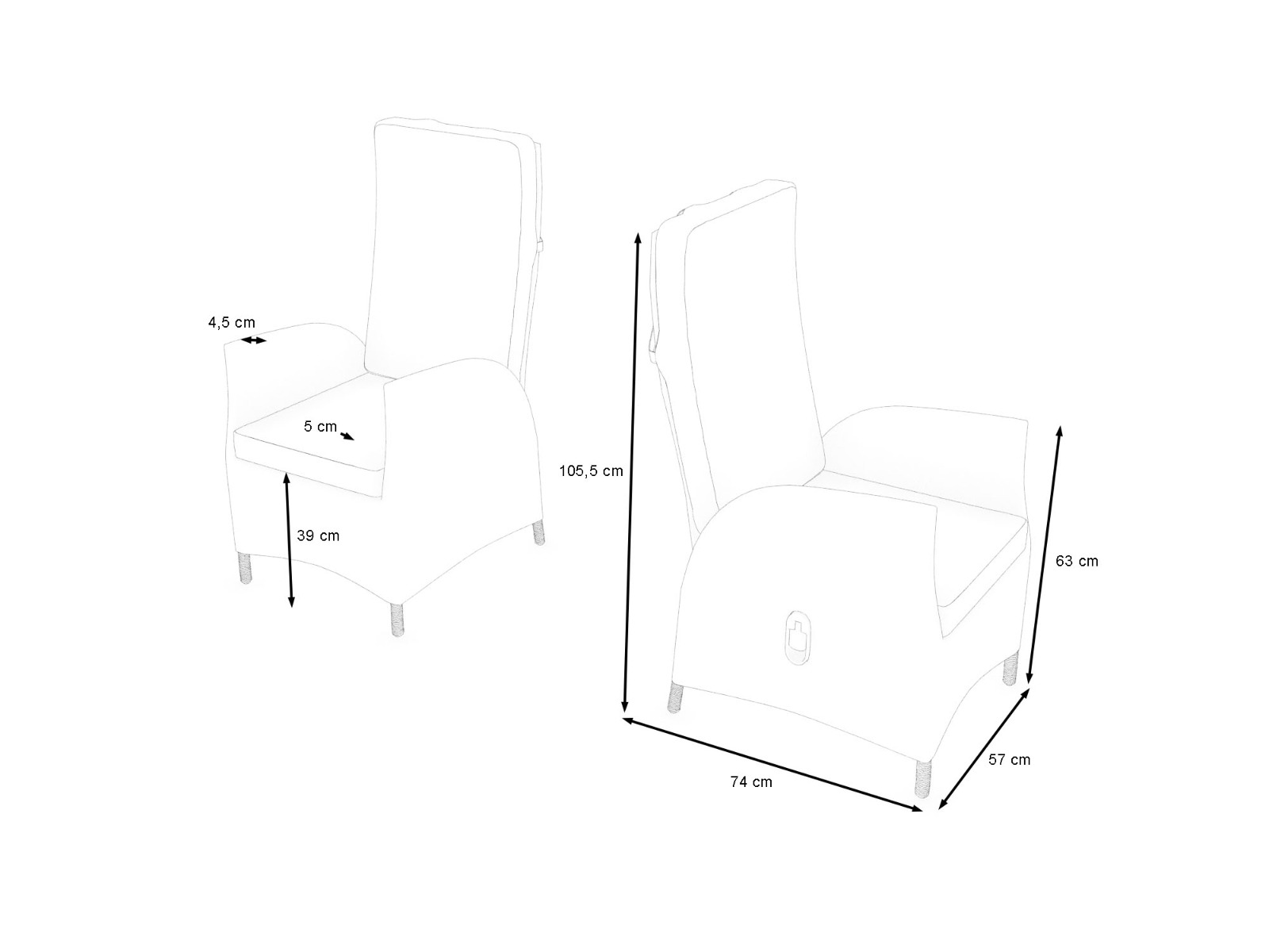 MERANO / CERES FAUTEUIL RELAX 2X