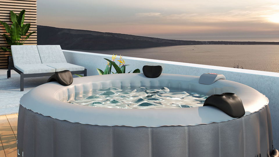 Kit de 2 repose-tête et 1 pose gobelet pour spa gonflable MAUI / MADAGASCAR