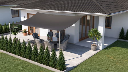 Toile d'ombrage rectangulaire - 3x5m