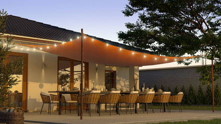 Toile d'ombrage rectangulaire - 4,5x7m