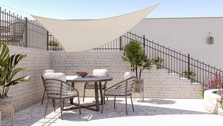 Toile d'ombrage triangulaire - 3m