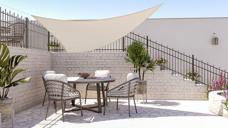 Toile d'ombrage triangulaire - 3m