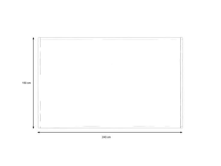 Dimensions du produit - Nappe 240*150 cm