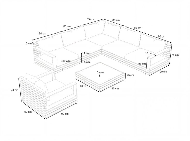 Dimensions du produit - RN-1 L
