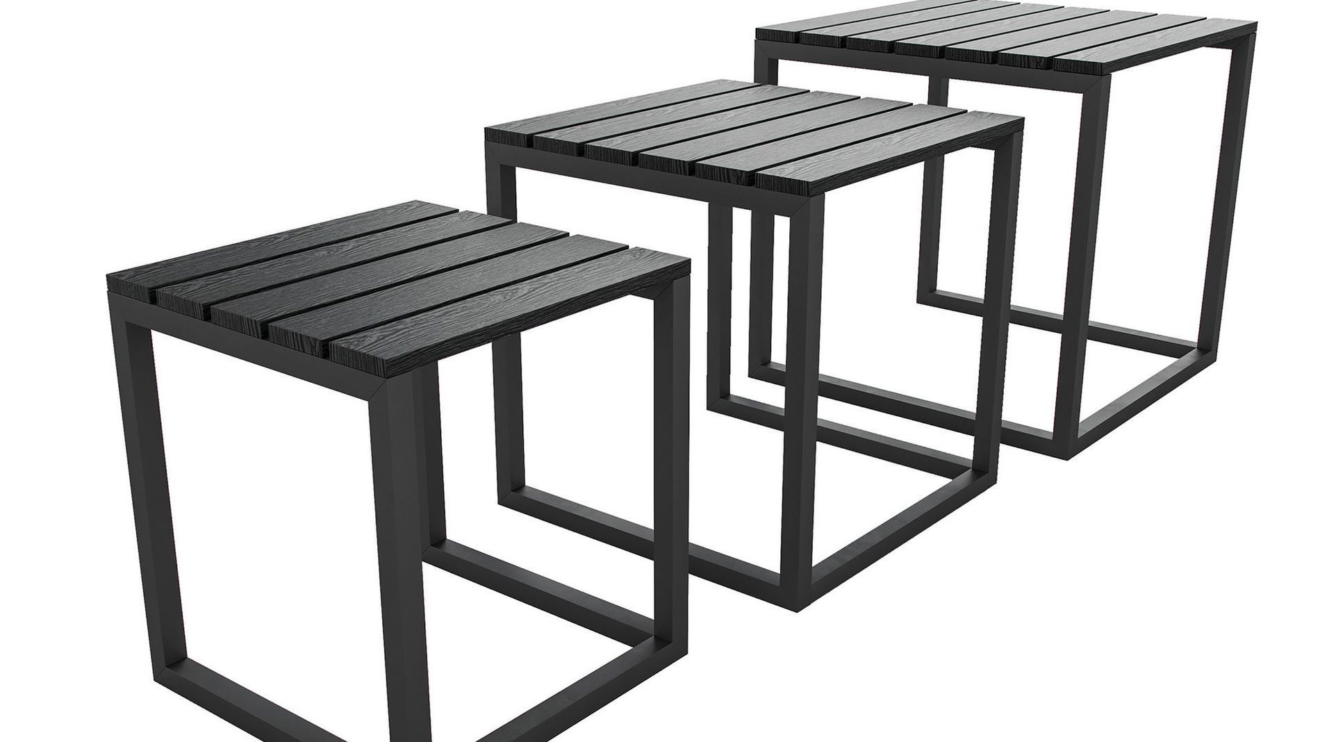 Tables gigognes collection graphite