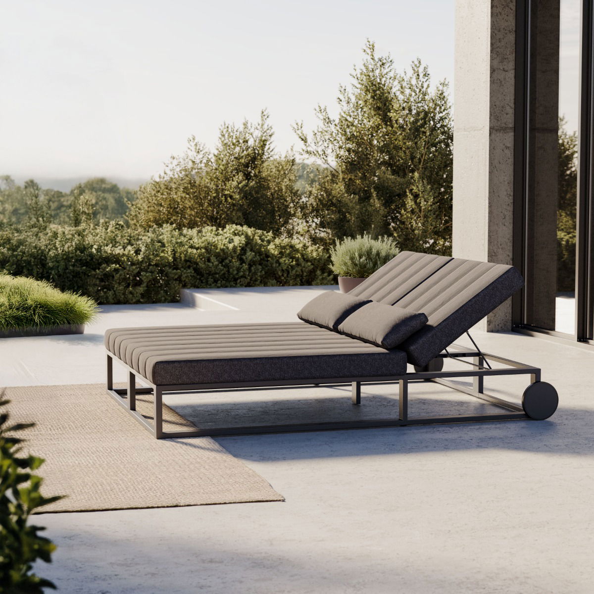 Stripe Bain de soleil double