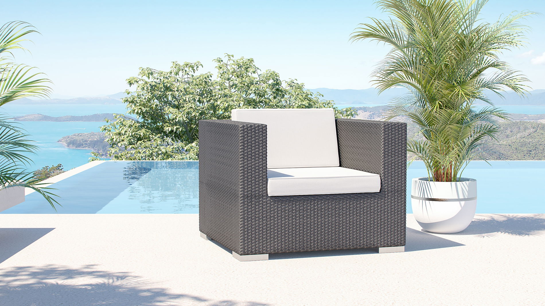 Epona/Athena D (1x fauteuil individuel) noir carbone