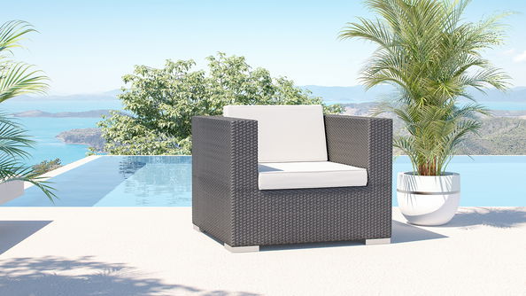 Epona/Athena D (1x fauteuil individuel) noir carbone