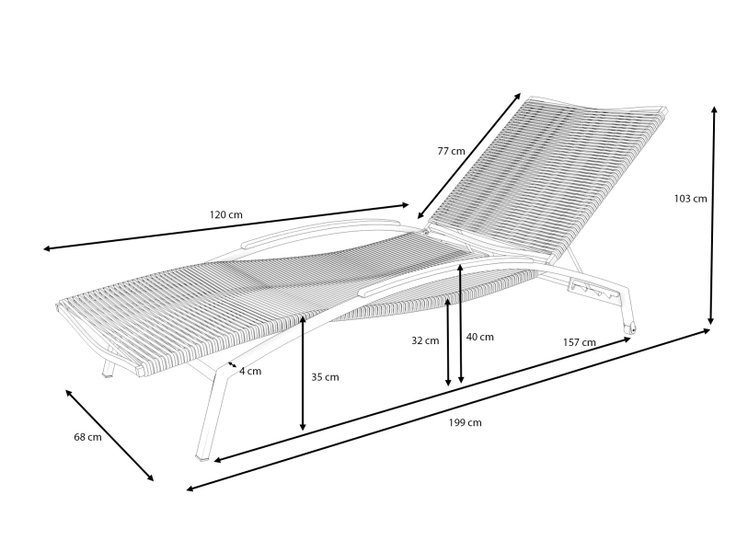 Dimensions du produit - Inca S