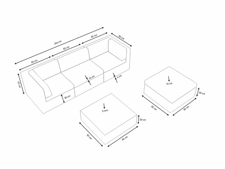 Dimensions du produit - Larentia S