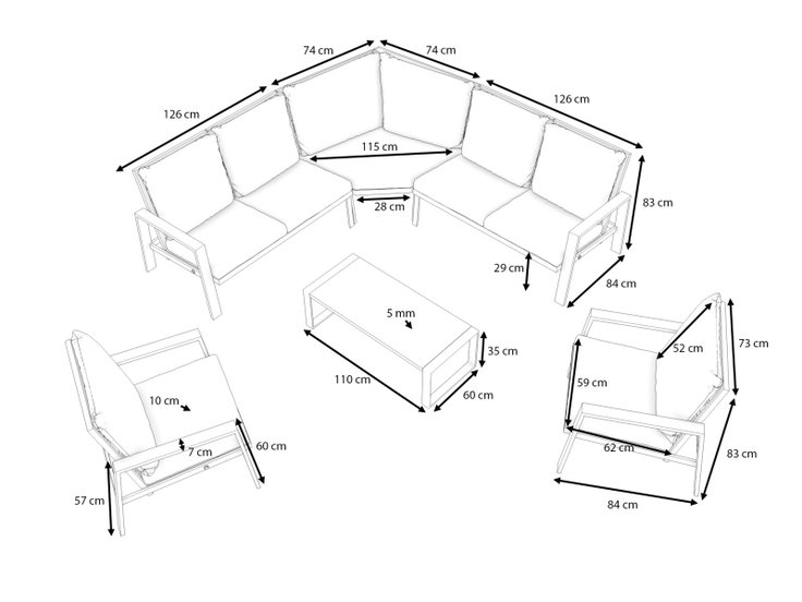 Dimensions du produit - Theia XL