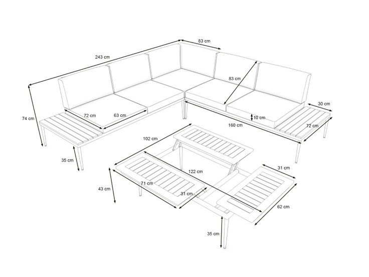 Dimensions du produit - Basso