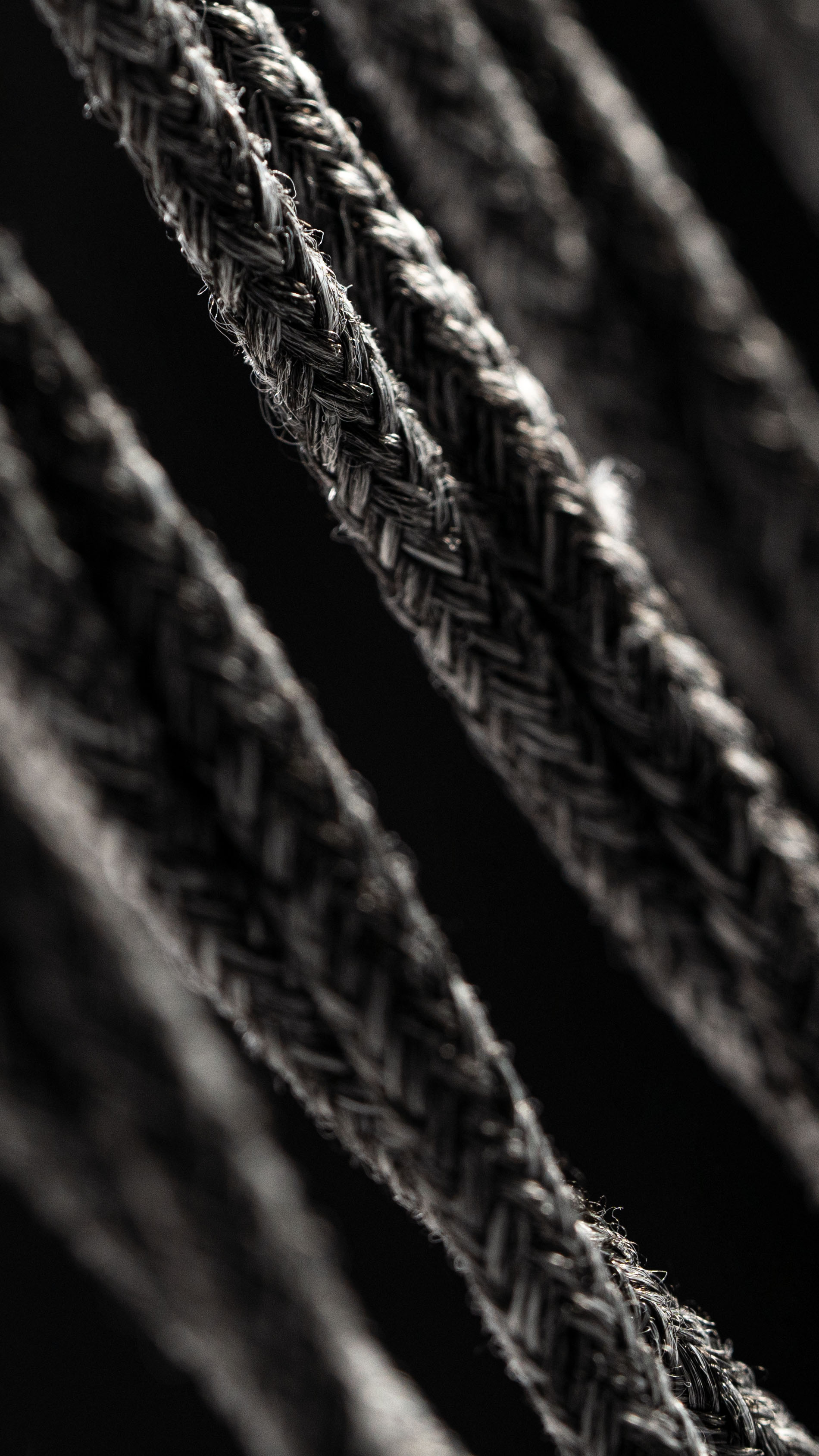 Corde Gris foncé chiné Mise en scène
