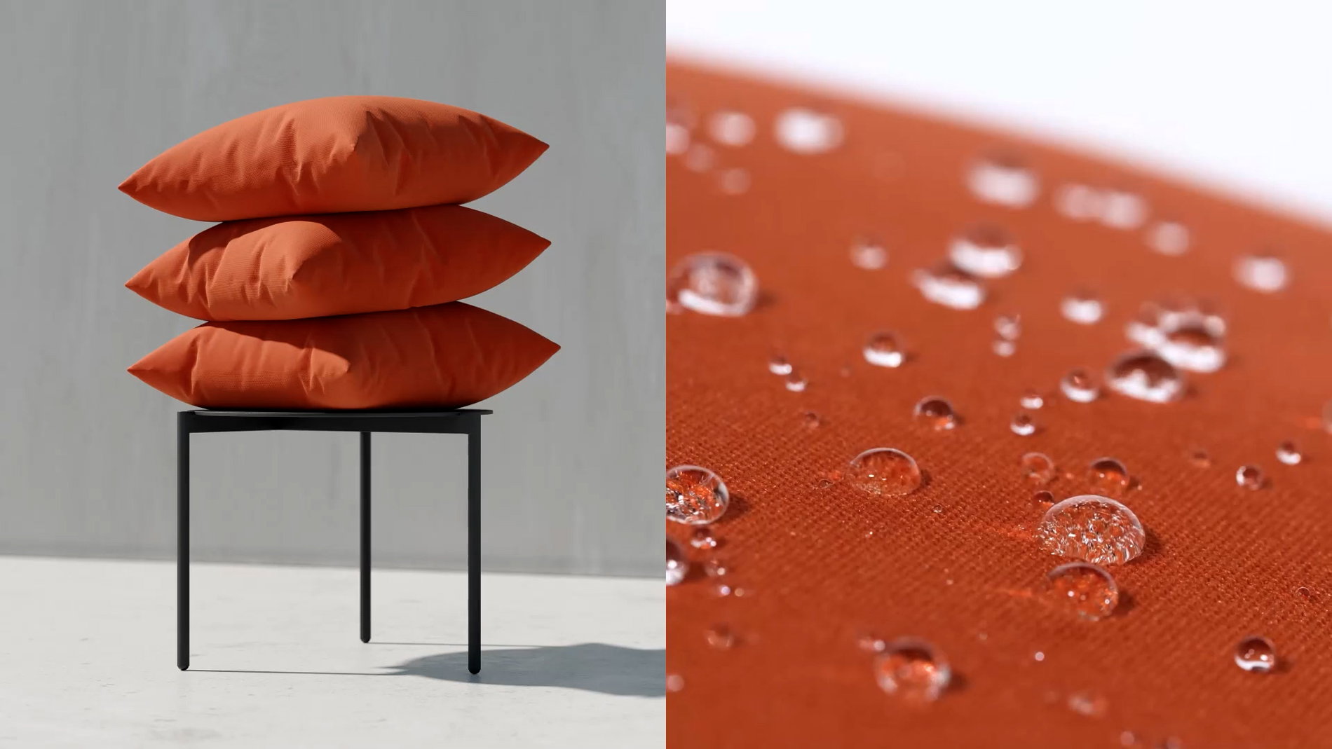 Tissu Orange Gros plan