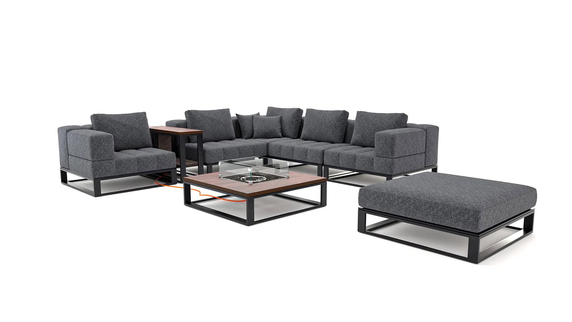 STRIPE L AVEC TABLE DE FEU